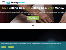 Tablet Screenshot of bettingrunner.com